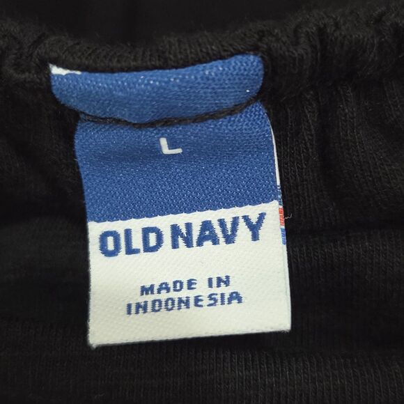 Old Navy Black Midi Shift Dress L Halter Built-in Shelf Bra Casual Summer Beach - Picture 3 of 14